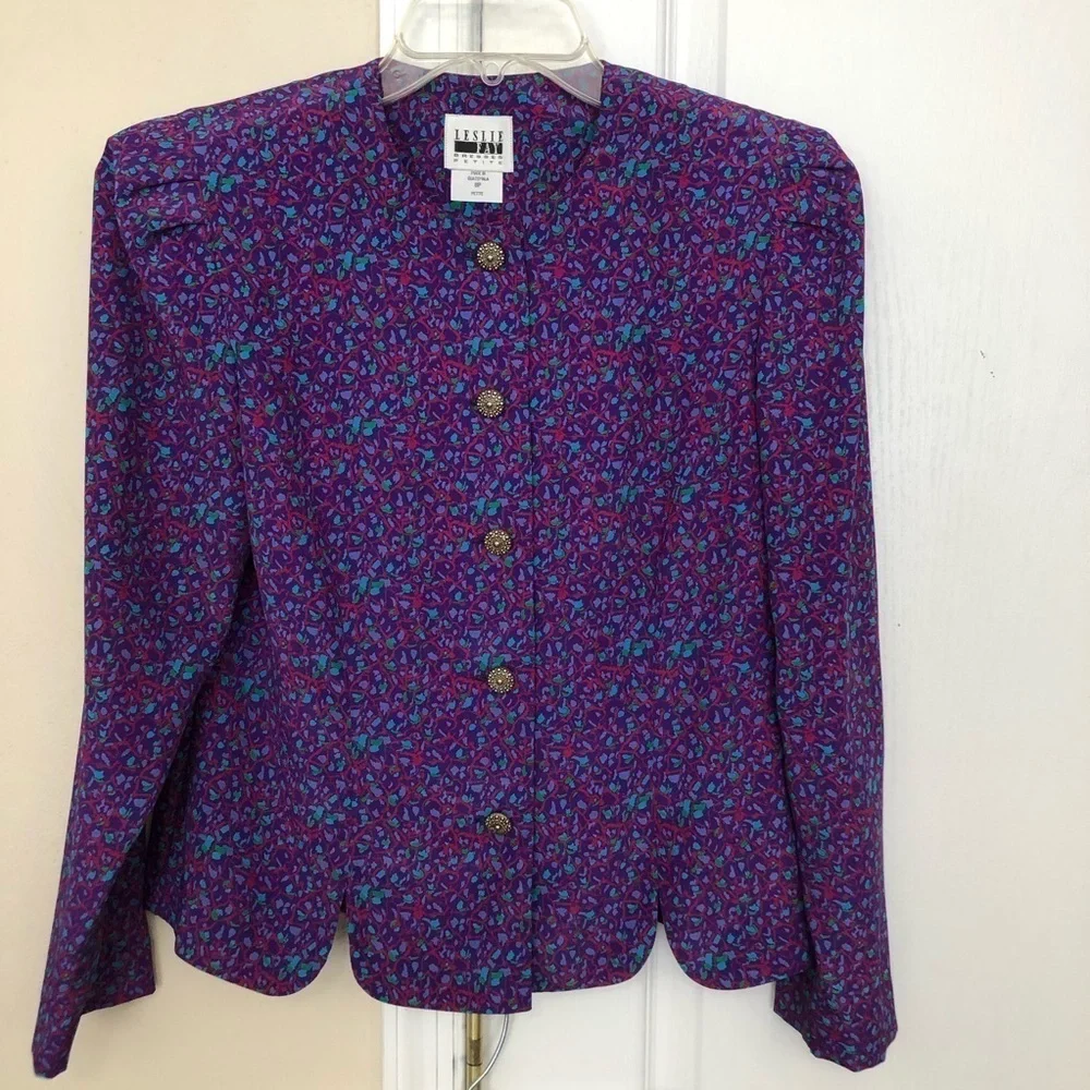 Vintage Leslie Fay Two-Piece Long Sleeve Skirt Set